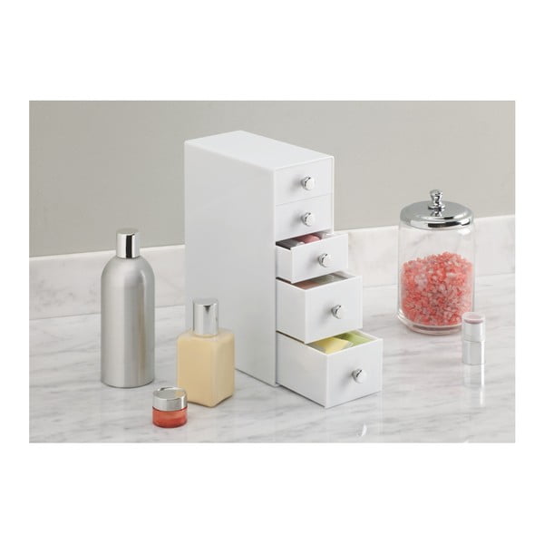Dulăpior de depozitare cu sertare InterDesign Drawers Tower, înălțime 25,5 cm -image-3