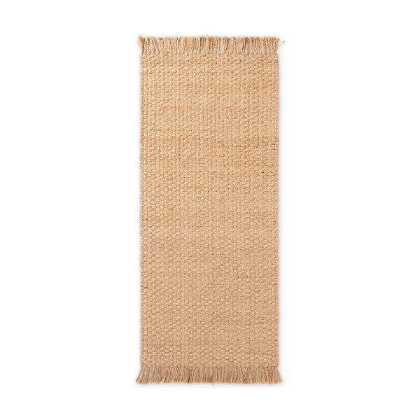 Covor tip traversă în culoare naturală țesut manual din iută 80x200 cm Fjord – Hanse Home-image-4