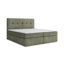 Pat boxspring verde cu spațiu de depozitare 180x200 cm Palta – Makamii