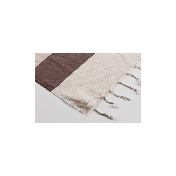Prosop hammam American Brown Beige 100 x 180 cm-image-1