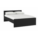 Pat matrimonial negru 140x190 cm Naia – Tvilum