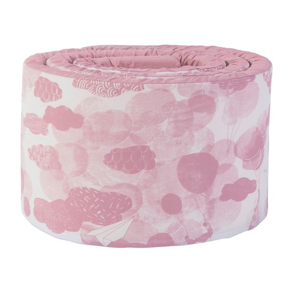 Protecție pentru pat de copii Sebra In The Sky, roz
