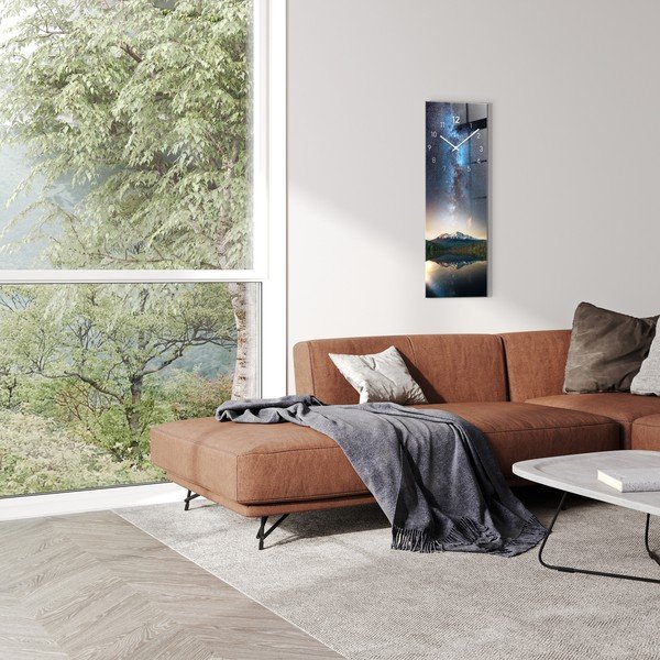 Ceas de perete din sticlă Milky way - Styler-image-1