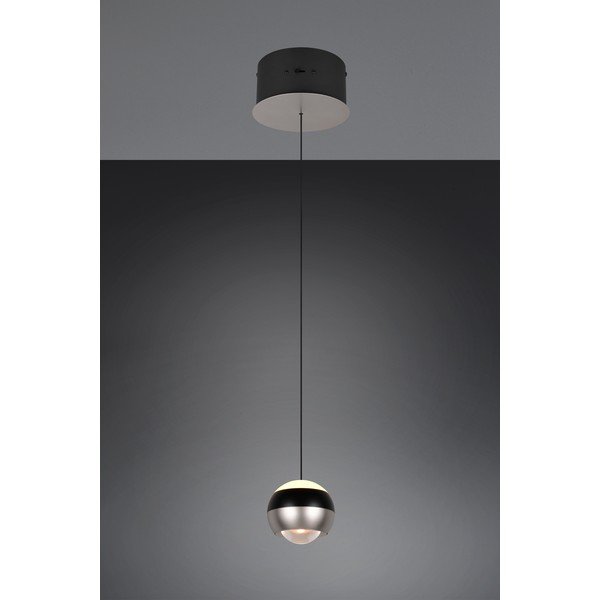 Lustră neagră-argintie LED ø 15,5 cm Orbit – Trio Select-image-4