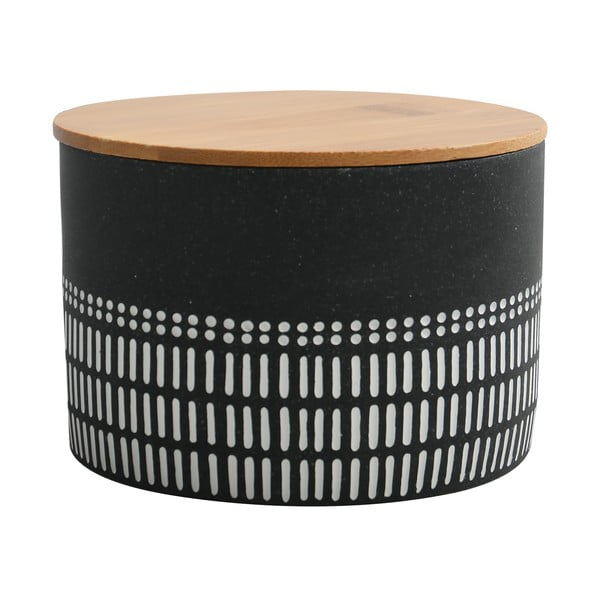 Organizator de baie negru pentru dischete demachiante, din polirășină Yuma – Spirella