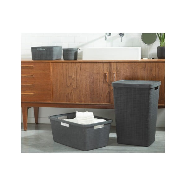 Coș de rufe Curver Jute, 58 l, verde-image-2