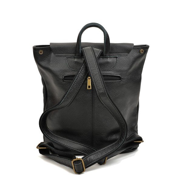Rucsac din piele Roberta M, negru-image-1