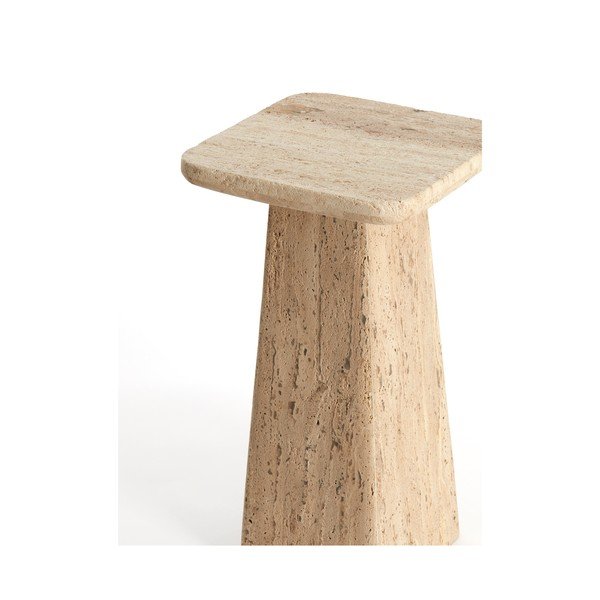 Măsuță auxiliară cu blat din piatră 30x30 cm Kepami – Light & Living-image-4