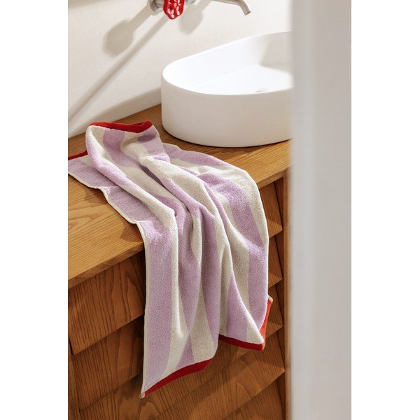 Prosop maro/crem din bumbac din frotir 50x80 cm Gobo – noo.ma-image-4