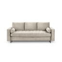 Canapea extensibilă din catifea Milo Casa Santo, bej