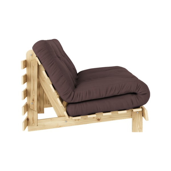 Canapea maro extensibilă 160 cm Roots - Karup Design-image-4