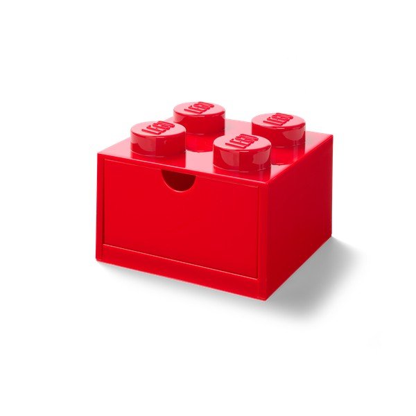 Cutie cu sertar pentru birou LEGO®, 15 x 16 cm, roșu-image-1