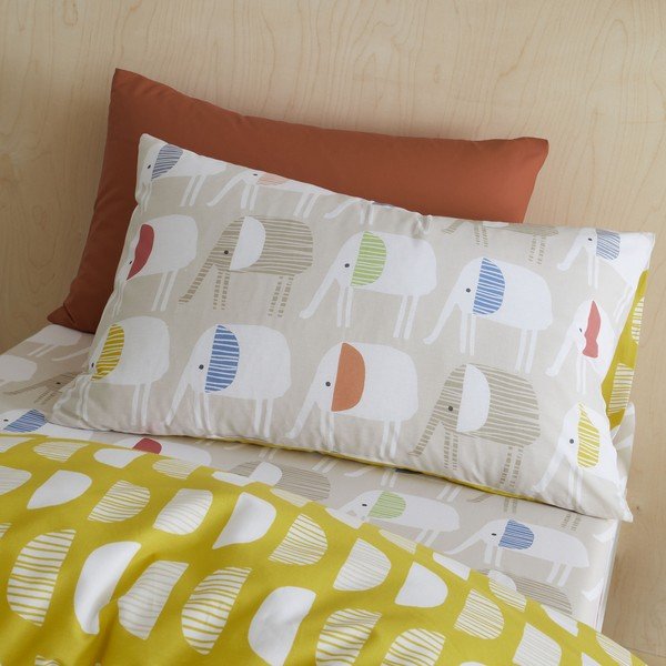 Lenjerie de pat din bumbac pentru copii 200x135 cm Minbu Elephant - Pineapple Elephant-image-2