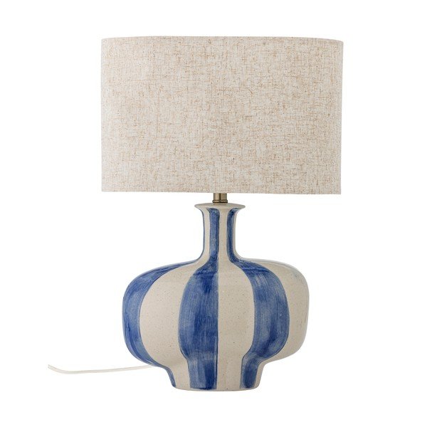 Veioză din ceramică cu abajur textil (înălțime 46 cm) Alida – Bloomingville