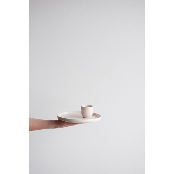 Cană din gresie ÅOOMI Dust 80 ml, roz deschis-image-1