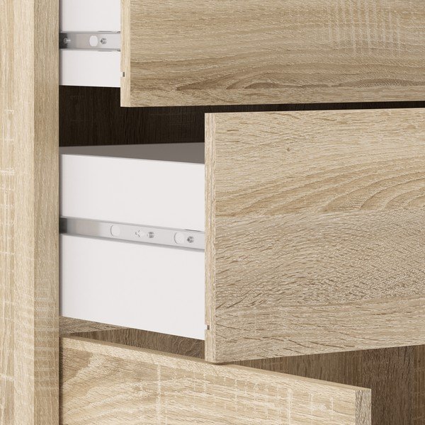 Bibliotecă modulară  cu aspect de lemn de stejar 89x113 cm Prima – Tvilum-image-3