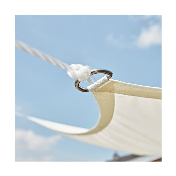 Copertină parasolar pătrată Livin' Outdoor Como, 3,6 x 3,6 m, bej-image-3