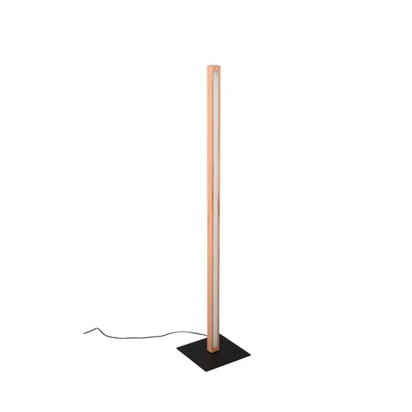Lampadar negru/în culoare naturală LED (înălțime 115 cm) Bellari – Trio-image-2
