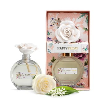 Difuzor cu parfum de trandafiri albi HF Living, 190 ml