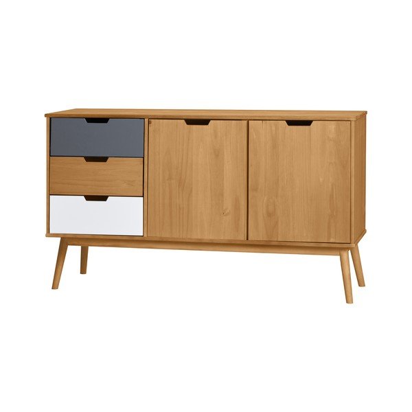 Comodă Marckeric din lemn masiv de pin Cusco-image-2