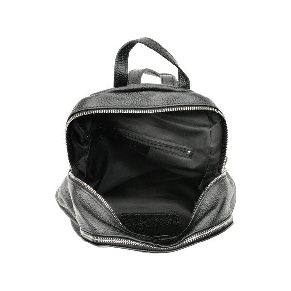Rucsac din piele Anna Luchini City, negru-image-3