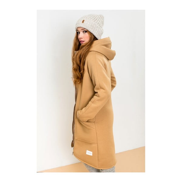 Jachetă Lull Loungewear Attitude, măr. M, maro deschis -image-4