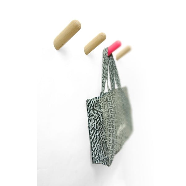 Cuier de perete din lemn de stejar Wireworks Peggy Sue, alb-image-1