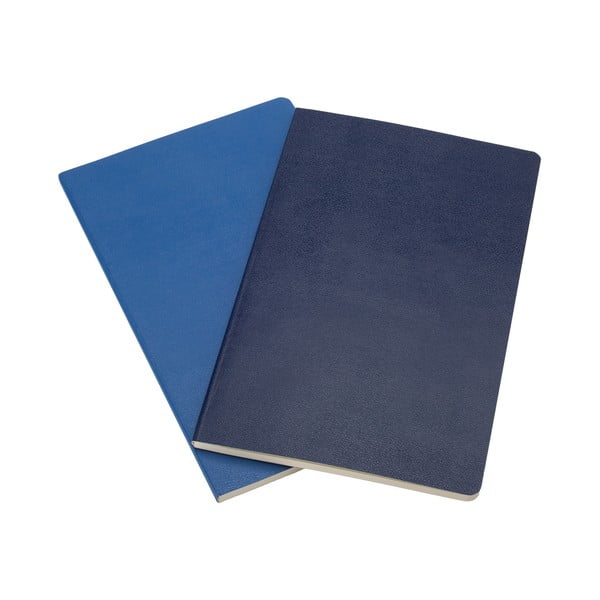 Set 2 caiete de notițe Moleskine Blue Volant, 21x13 cm