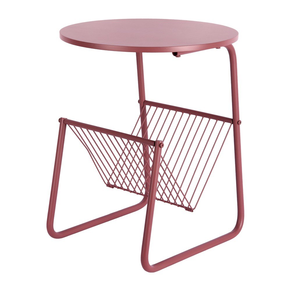 Măsuță auxiliară rotundă din metal ø 40 cm Riqueza Revista – Leitmotiv