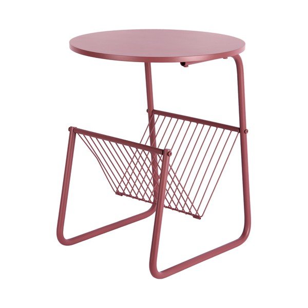 Măsuță auxiliară rotundă din metal ø 40 cm Riqueza Revista – Leitmotiv