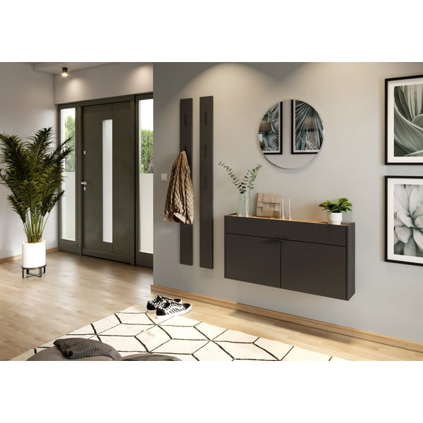 Dulap gri antracit 110x57x22 cm Ameca – Germania-image-4