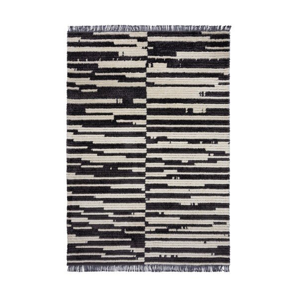 Covor negru-alb 120x170 cm Lina – Flair Rugs