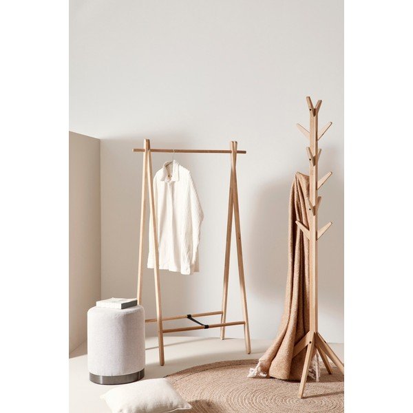 Suport pentru haine negru din lemn de mesteacăn 91x151x50 cm Daiki – Yes Everyday-image-1