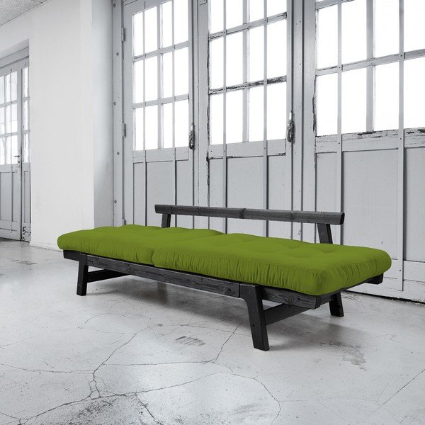  Canapea extensibilă Karup Step Black/Lime-image-2