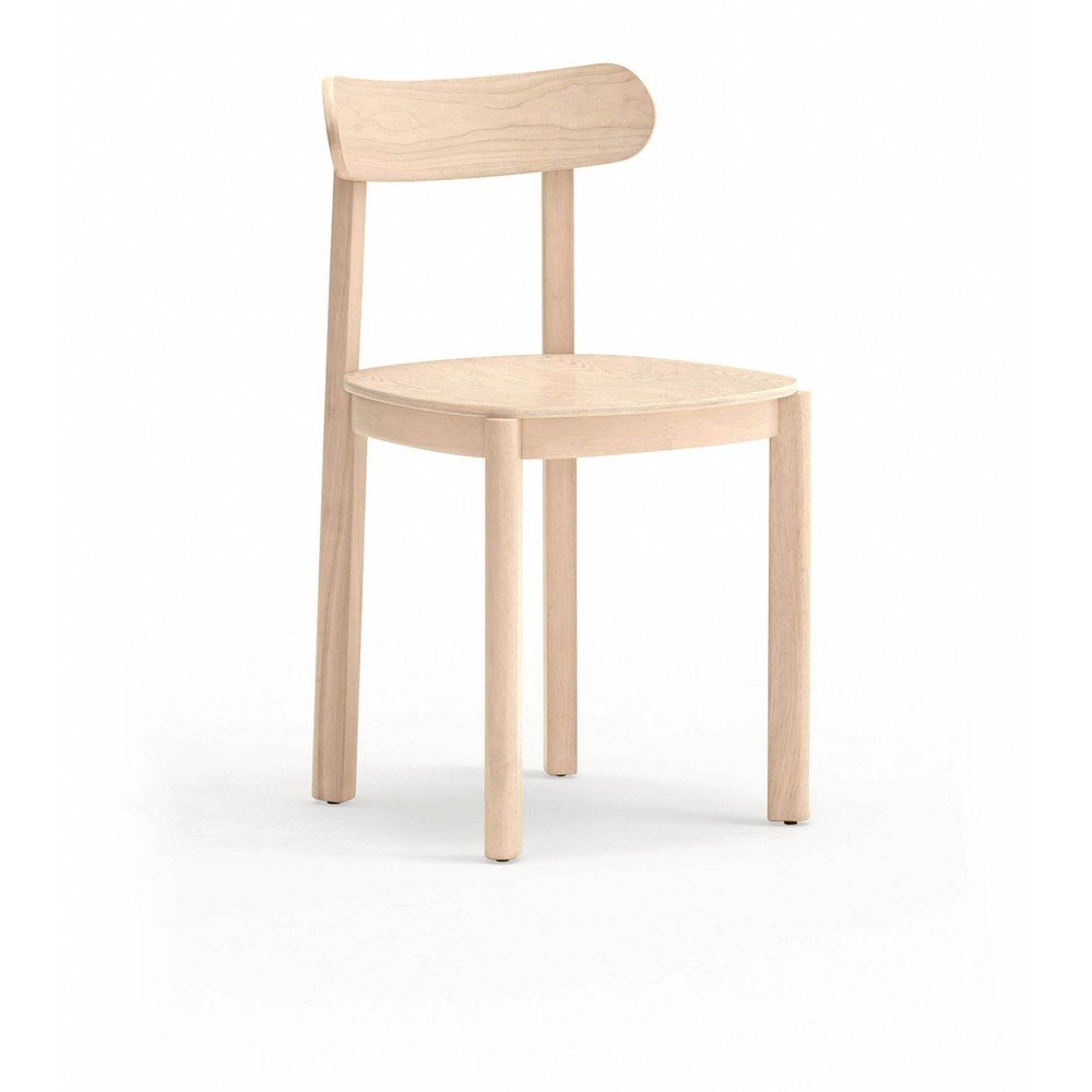 Scaun de dining în culoare naturală cu aspect de lemn de frasin Nara – Teulat