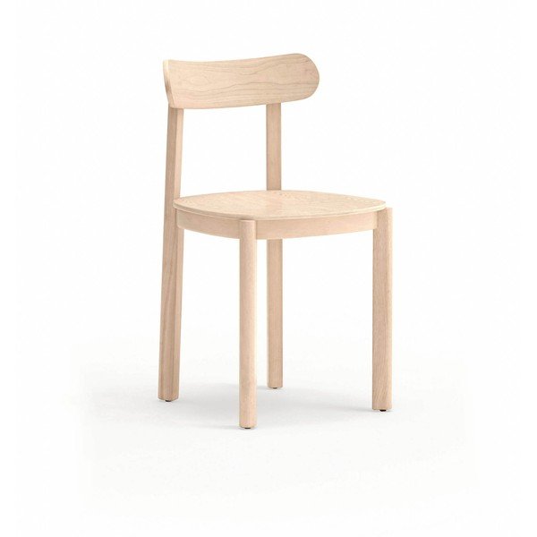 Scaun de dining în culoare naturală cu aspect de lemn de frasin Nara – Teulat