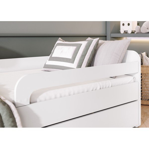 Pat pentru copii  alb cu somieră 80x160 cm Duuli – ELTAP-image-3