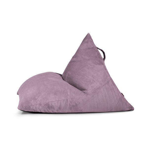 Fotoliu bean bag mov cu tapițerie din catifea reiată Razz – SLOWDOWN