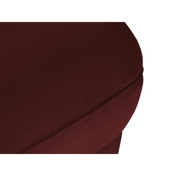 Taburet roșu cu tapițerie din catifea Lando – Micadoni Home-image-4