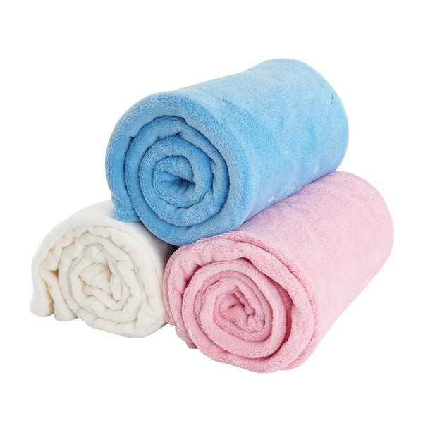 Pătură pentru copii roz din microflanel 110x140 cm Exclusive – B.E.S.-image-3