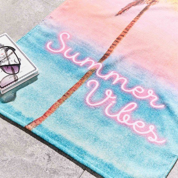 Prosop de plajă din bumbac din frotir 76x160 cm Summer Vibes – Sassy B-image-2