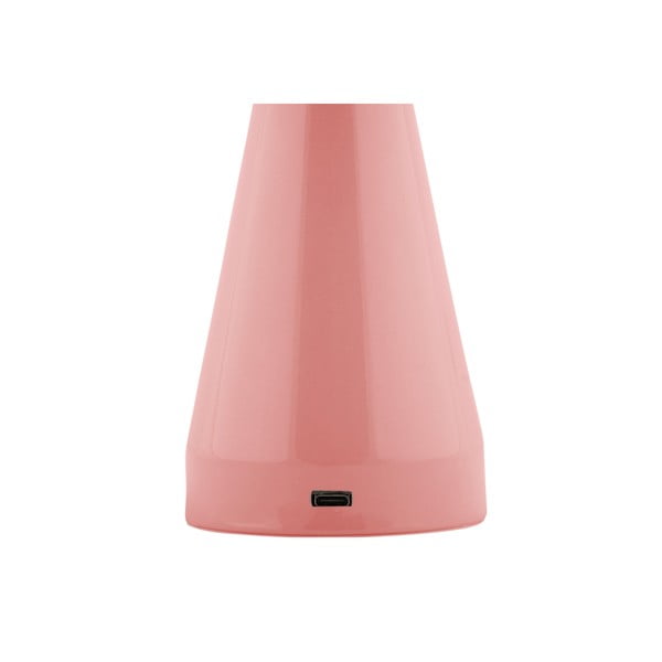 Veioză roz LED cu intensitate reglabilă cu abajur din metal (înălțime 20,5 cm) Rachel – Leitmotiv-image-2