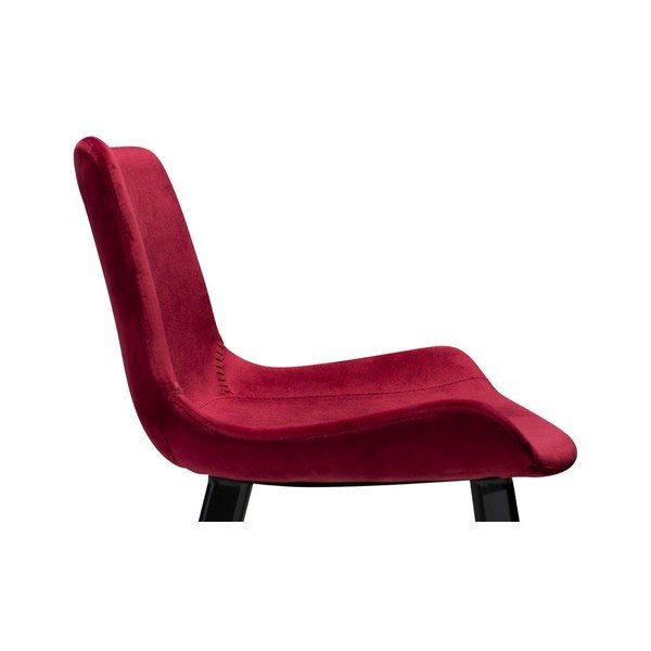 Scaun bar DAN–FORM Denmark Hype Velvet, vișiniu-image-3