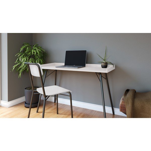 Birou cu blat alb 52x115 cm Rayburn - Woodman-image-1