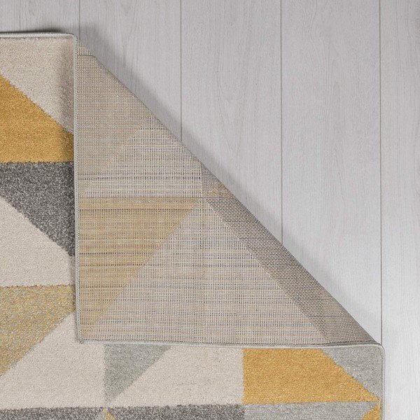 Covor Flair Rugs Urban Triangle, 133 x 185 cm, gri - galben-image-3