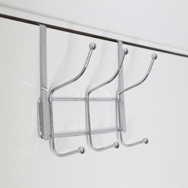 Cuier de ușă argintiu din metal 11 cm Chrome – Premier Housewares-image-3