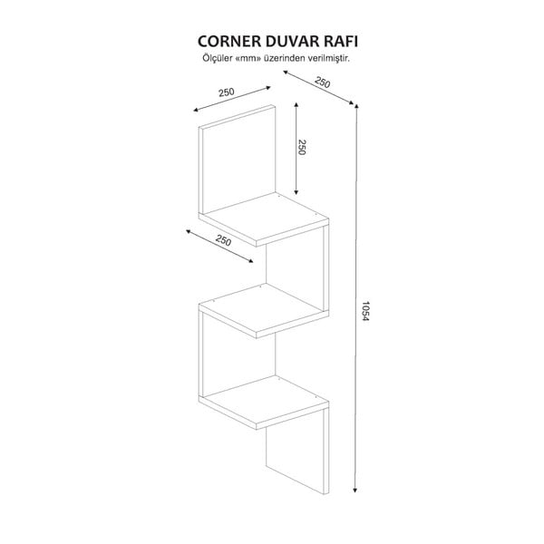 Etajeră Corner, alb-image-3