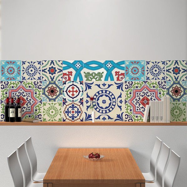Set 30 autocolante Ambiance Azulejos Salsa, 120 x 100 cm-image-4