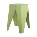 Scaun verde din plastic Cherish – Leitmotiv