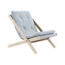 Fotoliu pliabil Karup Design Boogie Raw/Beach Blue